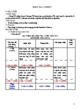 Hóa học - Kiểm tra 45 phút